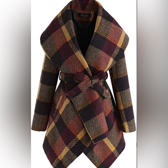 Chicwish Jackets & Blazers - CHICWISH Women’s Shawl Collar Wool Blend Coat